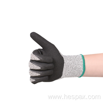 Hespax HPPE Protective Anti-cut Custom Logo Work Gloves